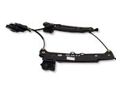 Rear door window regulator with motor