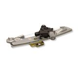 Rear door window regulator with motor