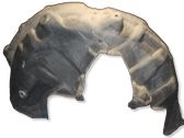 Rear arch fender liner splash guards