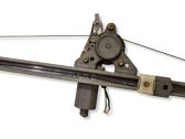Rear door window regulator with motor