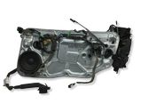 Front door window regulator with motor