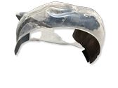 Rear arch fender liner splash guards