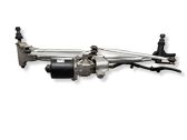 Front wiper linkage and motor