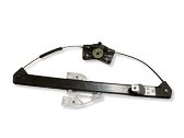 Rear door window regulator with motor