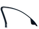 Front door glass trim molding