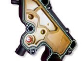 Rear glass lock/latch