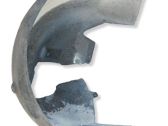 Rear arch fender liner splash guards