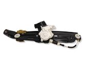 Rear door window regulator with motor