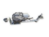Front wiper linkage and motor