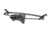 Front wiper linkage and motor