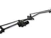 Front wiper linkage and motor