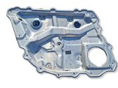 Rear window lifting mechanism without motor