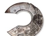 Rear brake disc plate dust cover