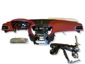 Airbag set with panel