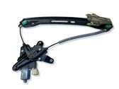 Rear door window regulator with motor