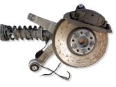 Front wheel hub spindle knuckle