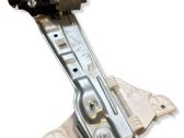 Rear door window regulator with motor