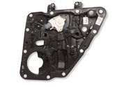 Rear door window regulator with motor