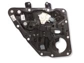 Rear door window regulator with motor