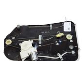 Rear door window regulator with motor
