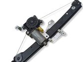 Rear door window regulator with motor