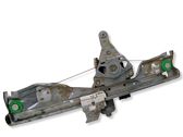 Rear door window regulator with motor