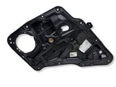 Rear window lifting mechanism without motor
