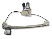 Rear door window regulator with motor
