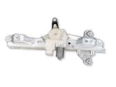 Rear door window regulator with motor