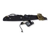 Rear door window regulator with motor