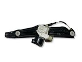 Rear door window regulator with motor