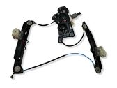 Rear door window regulator with motor
