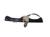 Rear door window regulator with motor