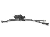 Front wiper linkage and motor