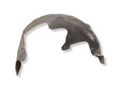Rear arch fender liner splash guards