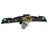Rear door window regulator with motor