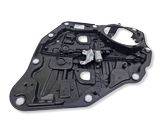 Rear door window regulator with motor