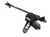 Front wiper linkage and motor