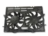 Radiator cooling fan shroud