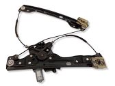 Front door window regulator with motor