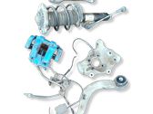 Front wheel hub spindle knuckle