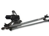 Front wiper linkage and motor