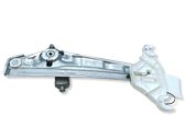 Rear door window regulator with motor