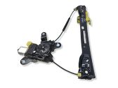 Rear door window regulator with motor