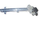 Rear door window regulator with motor