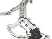 Front door window regulator with motor