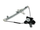 Rear window lifting mechanism without motor
