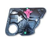 Rear door window regulator with motor