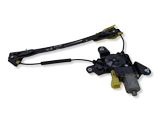 Rear door window regulator with motor