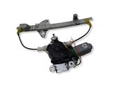 Rear door window regulator with motor